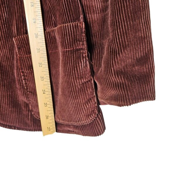 Patty Woodard Vintage Burgundy Corduroy Blazer Jacket With Notched Lapels‎ M - Picture 6 of 10